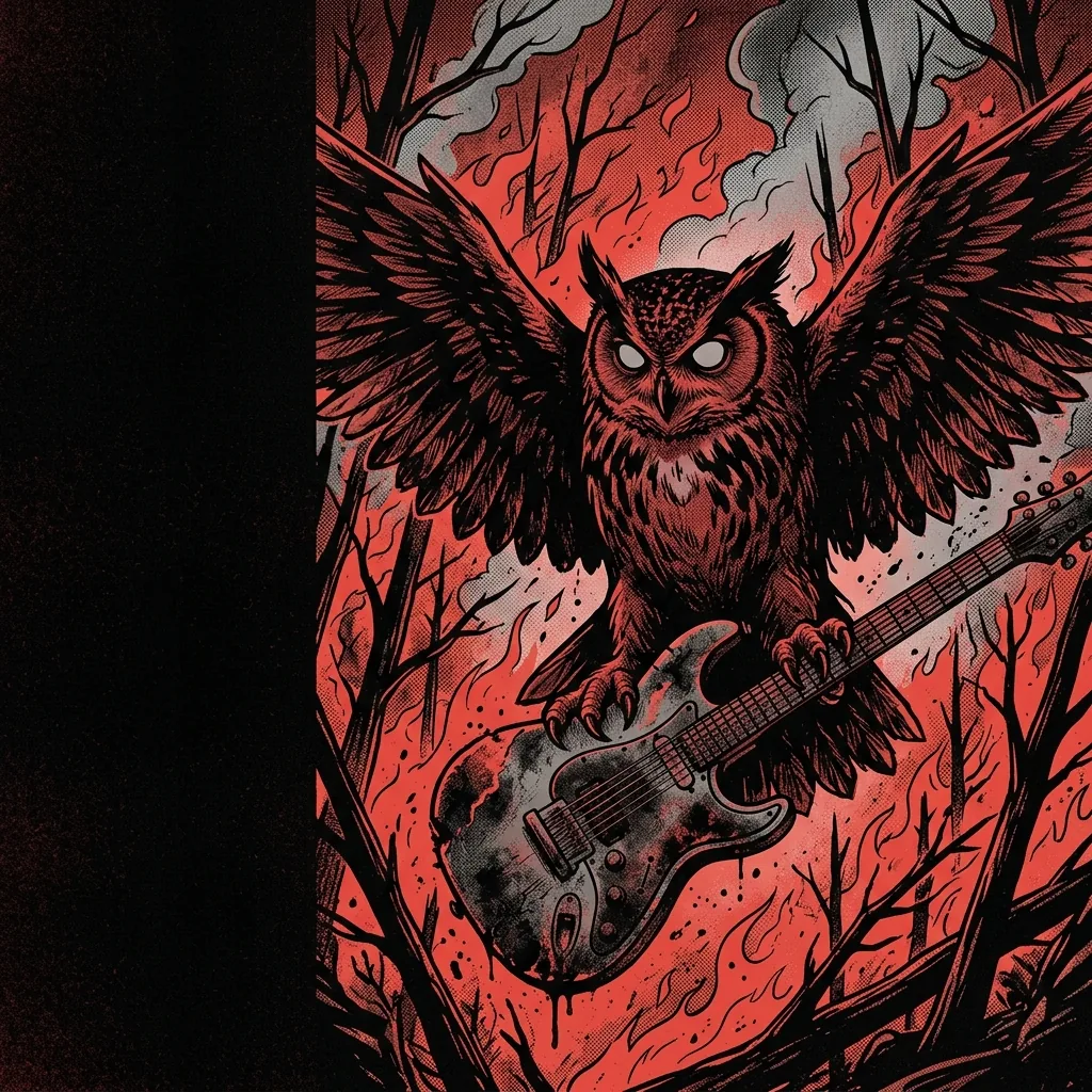 Kvelertak — Los noruegos que inventaron el black n roll: black metal, punk y rock and roll clásico fundidos en un solo huracán cantado en su lengua natal y coronado por un búho de tinta