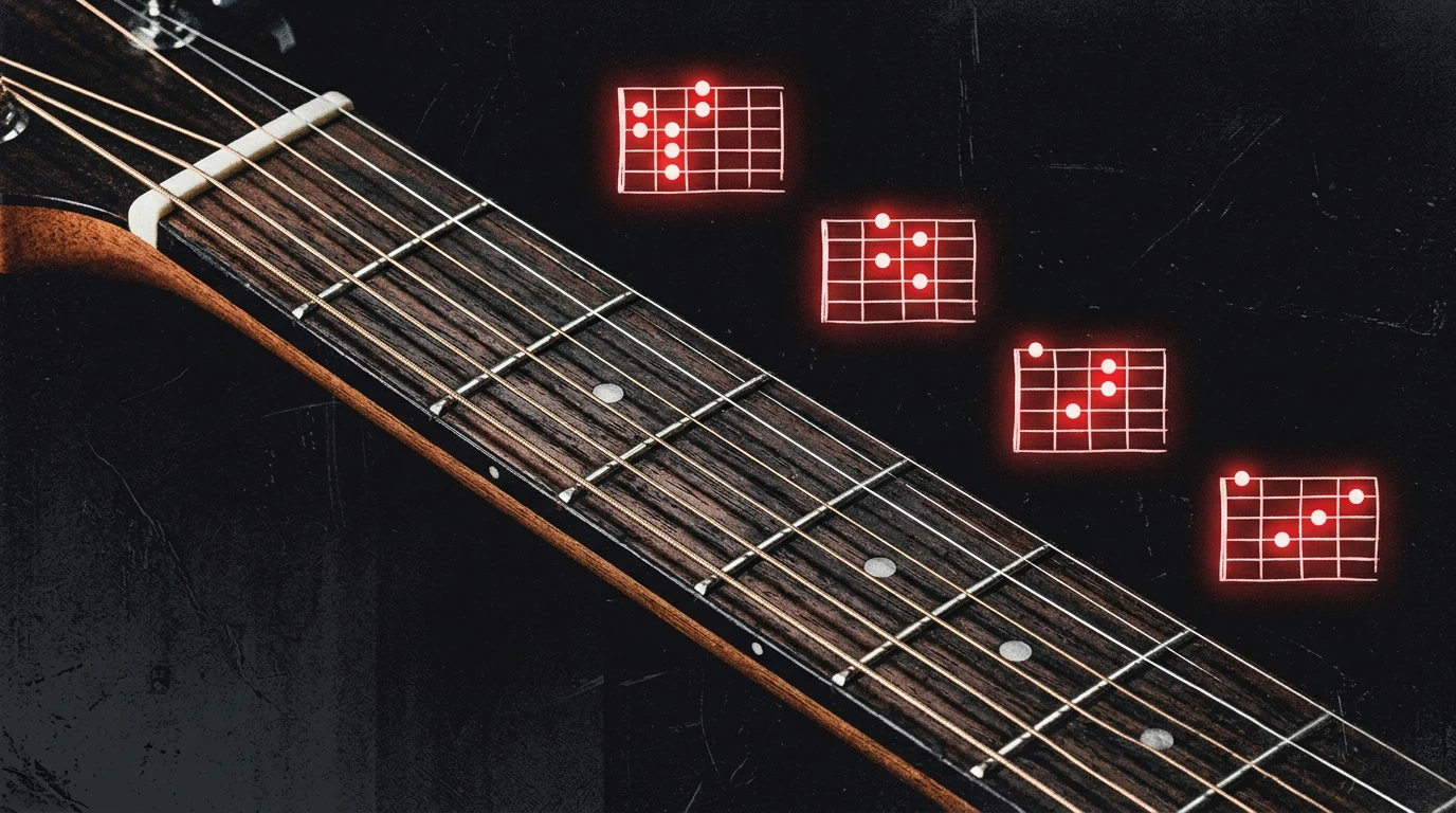 Los primeros 5 acordes de guitarra (y las canciones que ya puedes tocar con ellos)